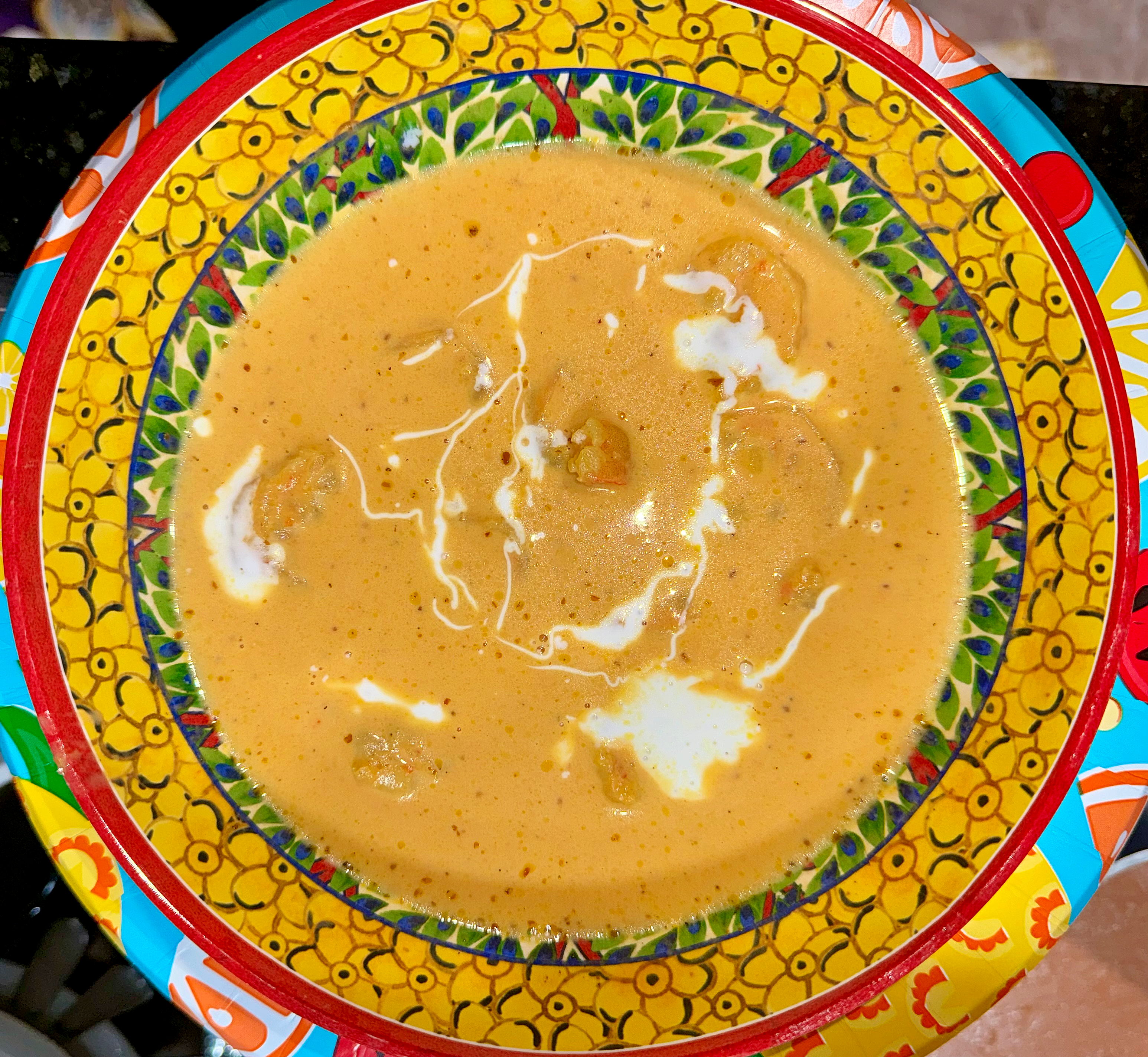 Shrimp Bisque in Pumpkin Velvet