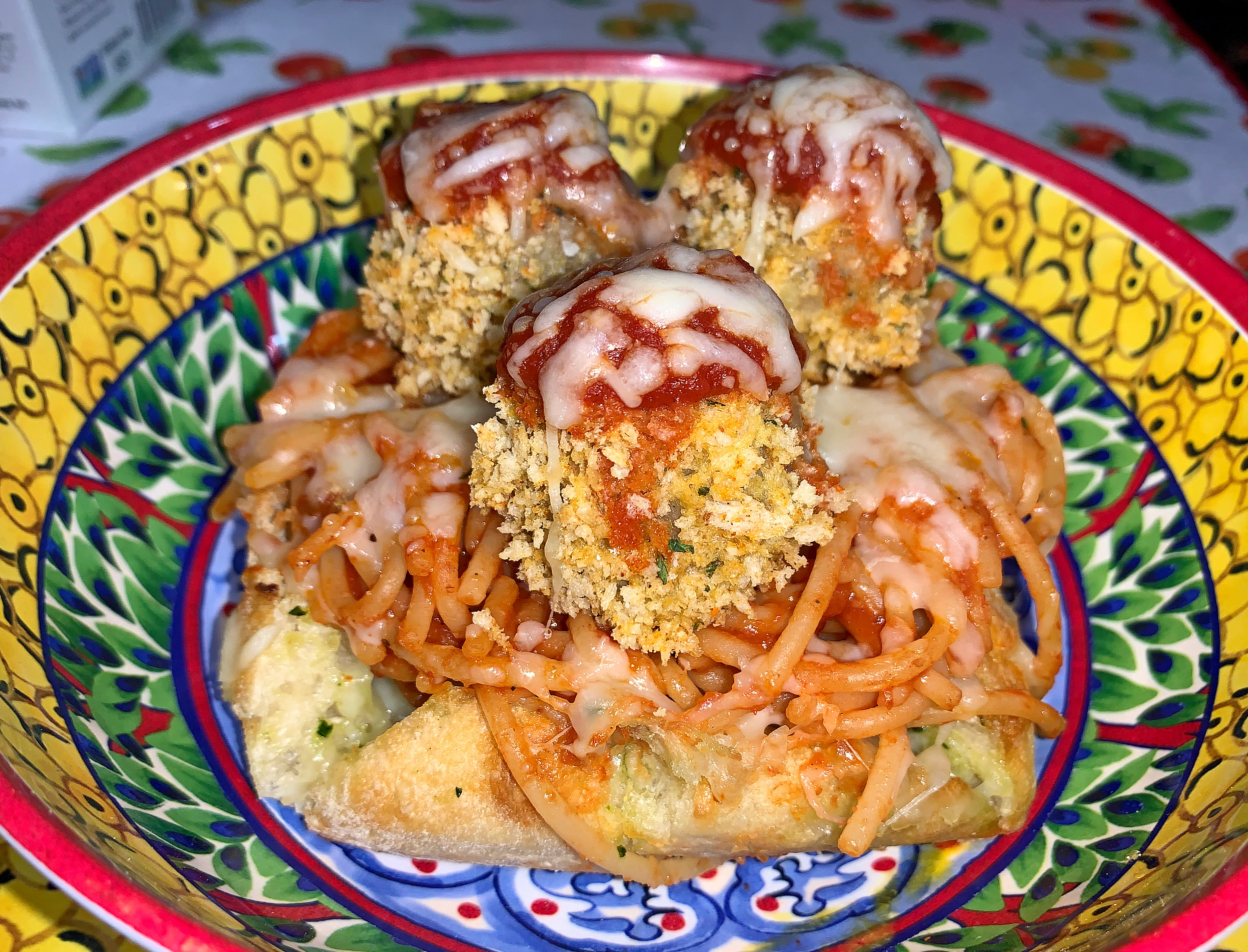 Aussie Chicken Parmigiana Rissoles in Cheesy Garlic Cob Loaf